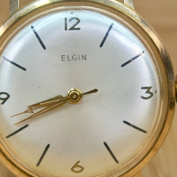 Vintage 60s ELGIN Manual Wind Watch, Gold Tone, Working - Picture 2 of 12